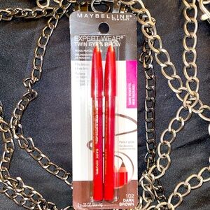 💕Maybelline Dark Brown New York Expert Wear Twin Brow and Eye Pencils